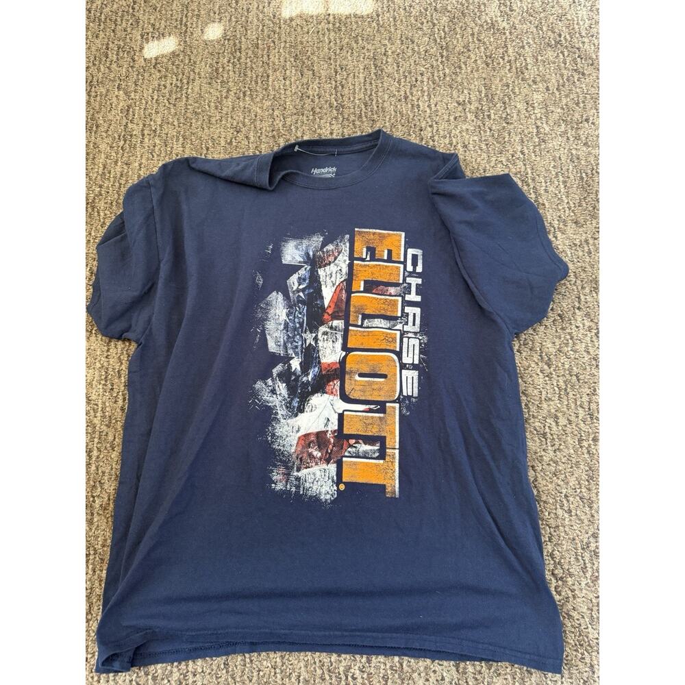 Chase Elliott Hedrick Motorsports Team Navy True Timber Patriotic Shirt